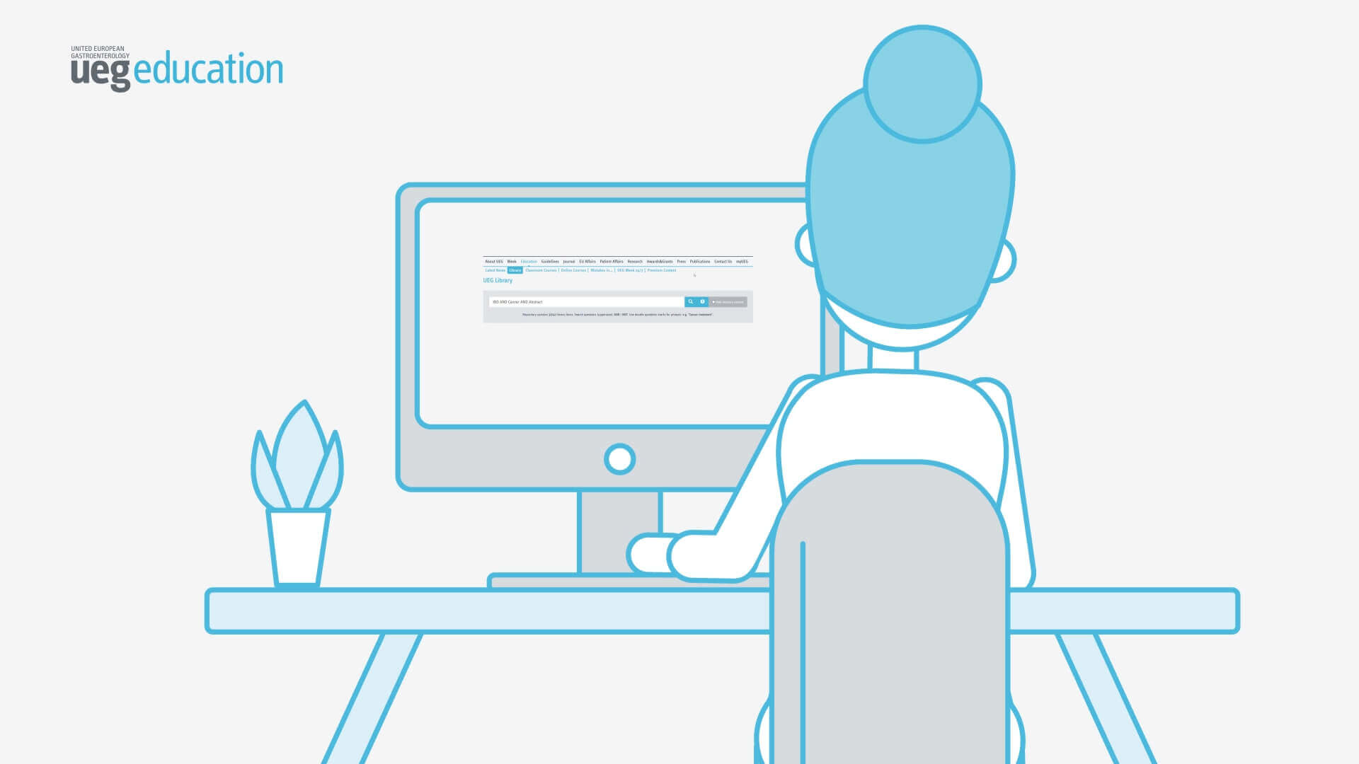 Titelbild aus UEG Library Explainer Animation Tutorial Video