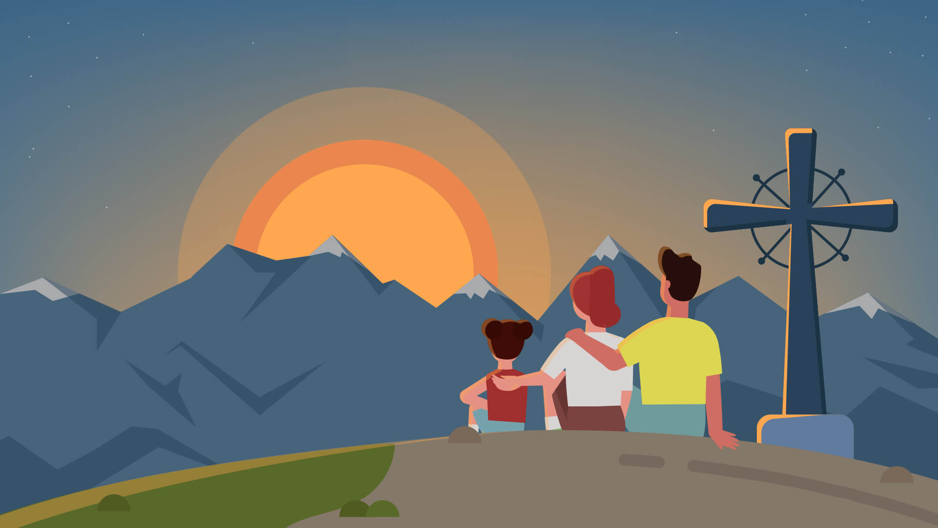 Bild aus Erklärvideo Osttirol nachhaltig reisen wandern