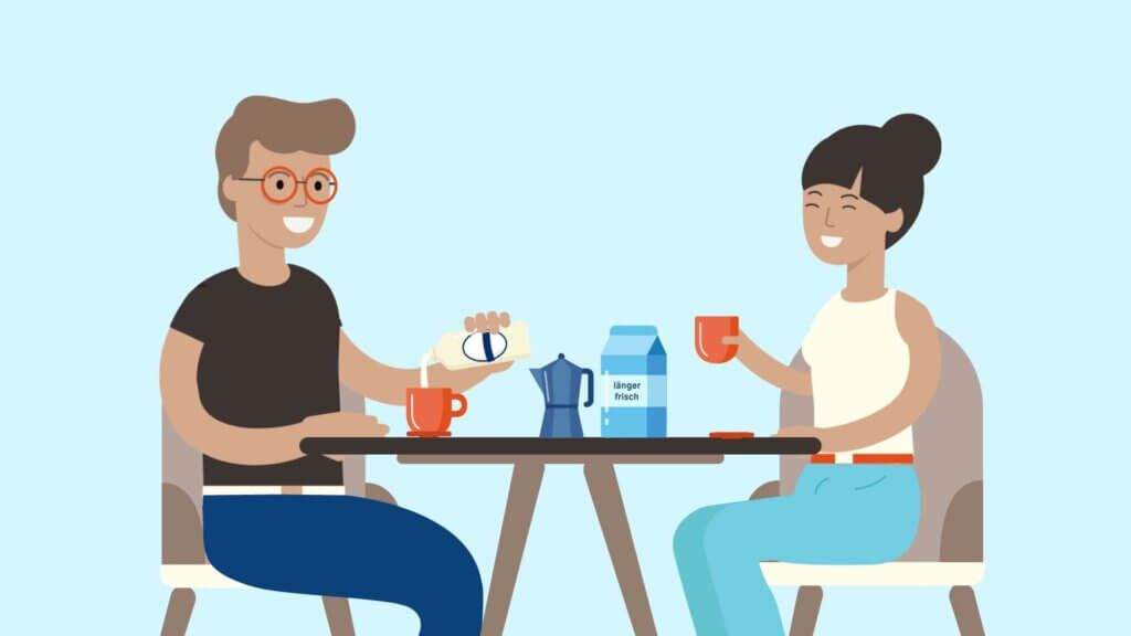 Titelbild aus Erklärvideo AGES zum Thema Milch Sorten und Lagerung