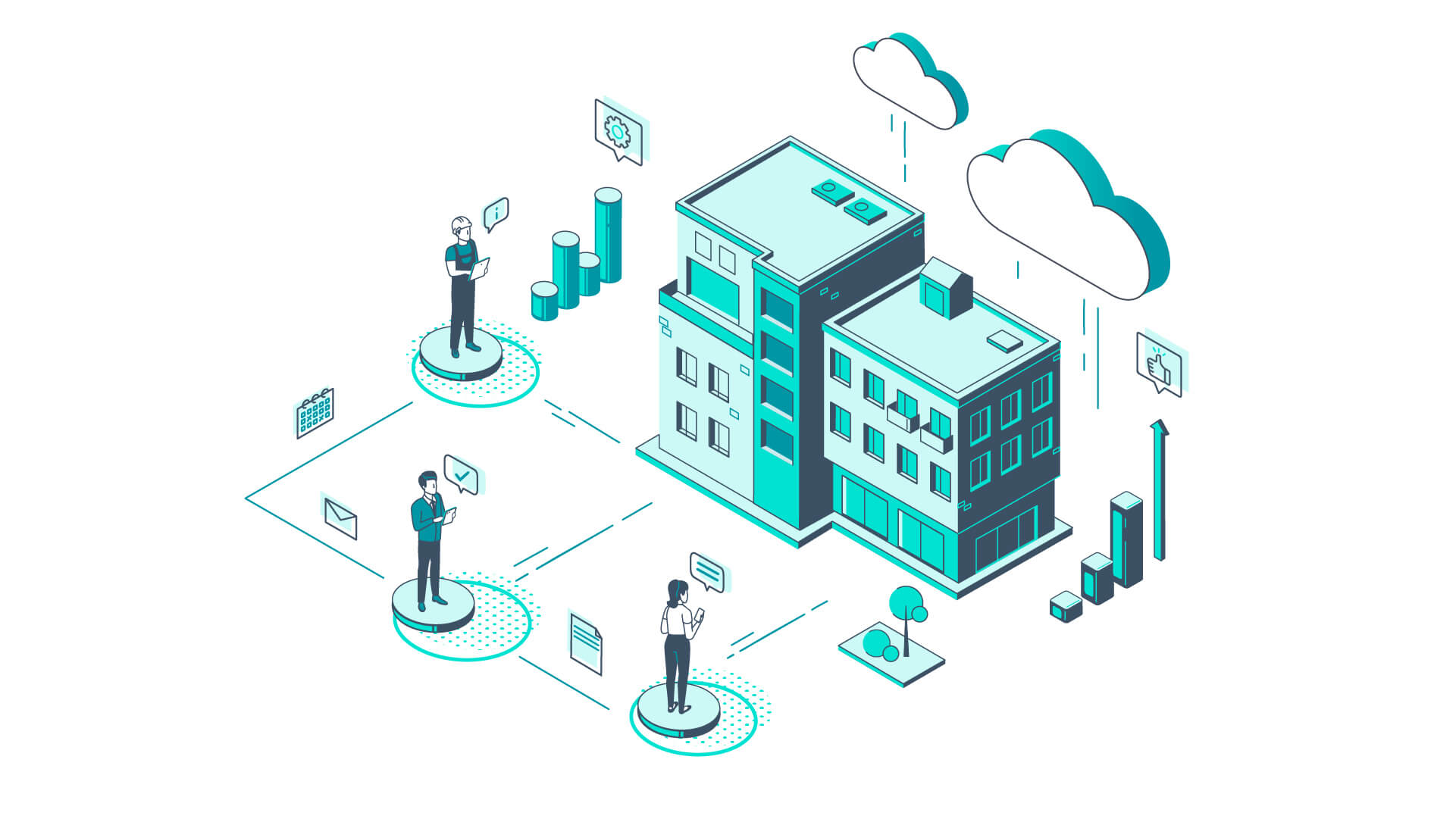 Erklärvideo Produktion Wien Beispielbild für Stilrichtung isometrisch